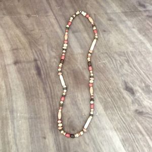 Bohemian Wooden Beaded Necklace/Double up as Bracelet
